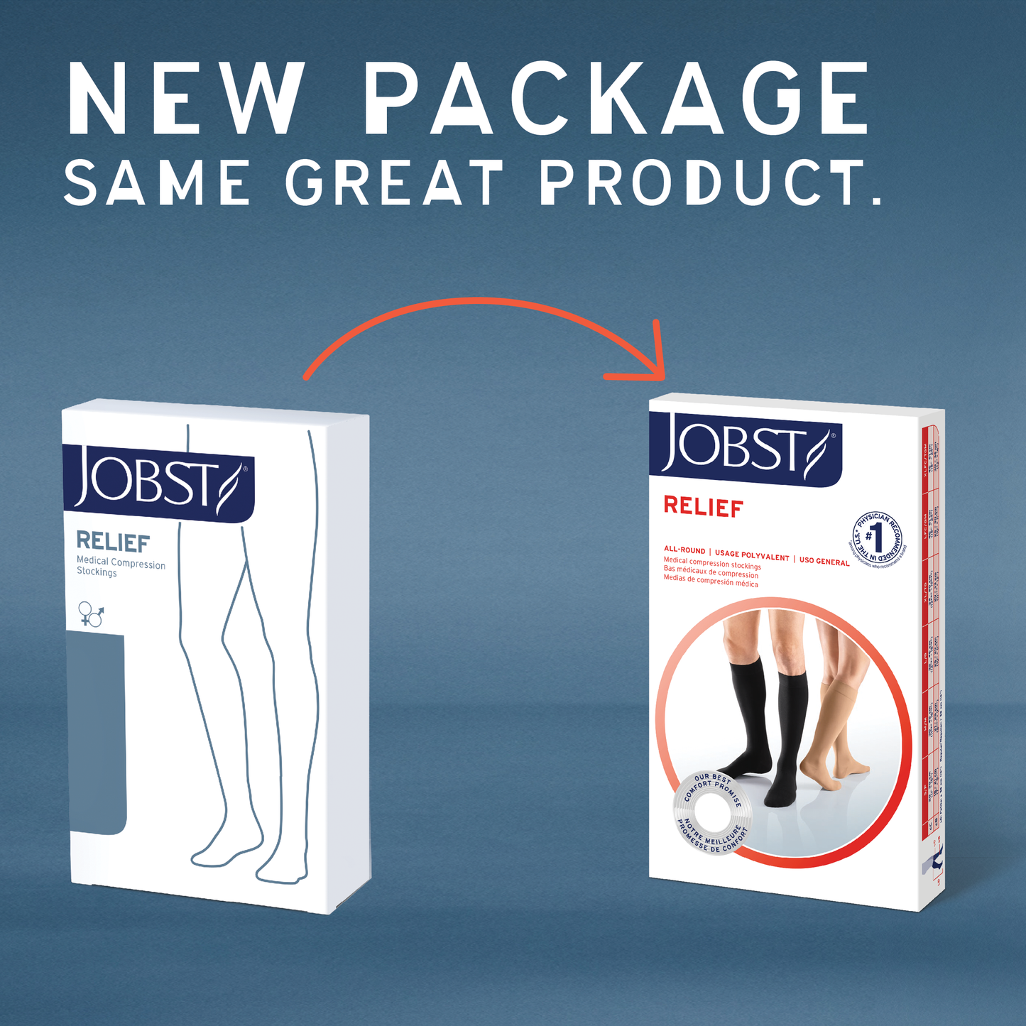 Jobst Relief Double Leg Chap Open Toe 30-40 mmHg
