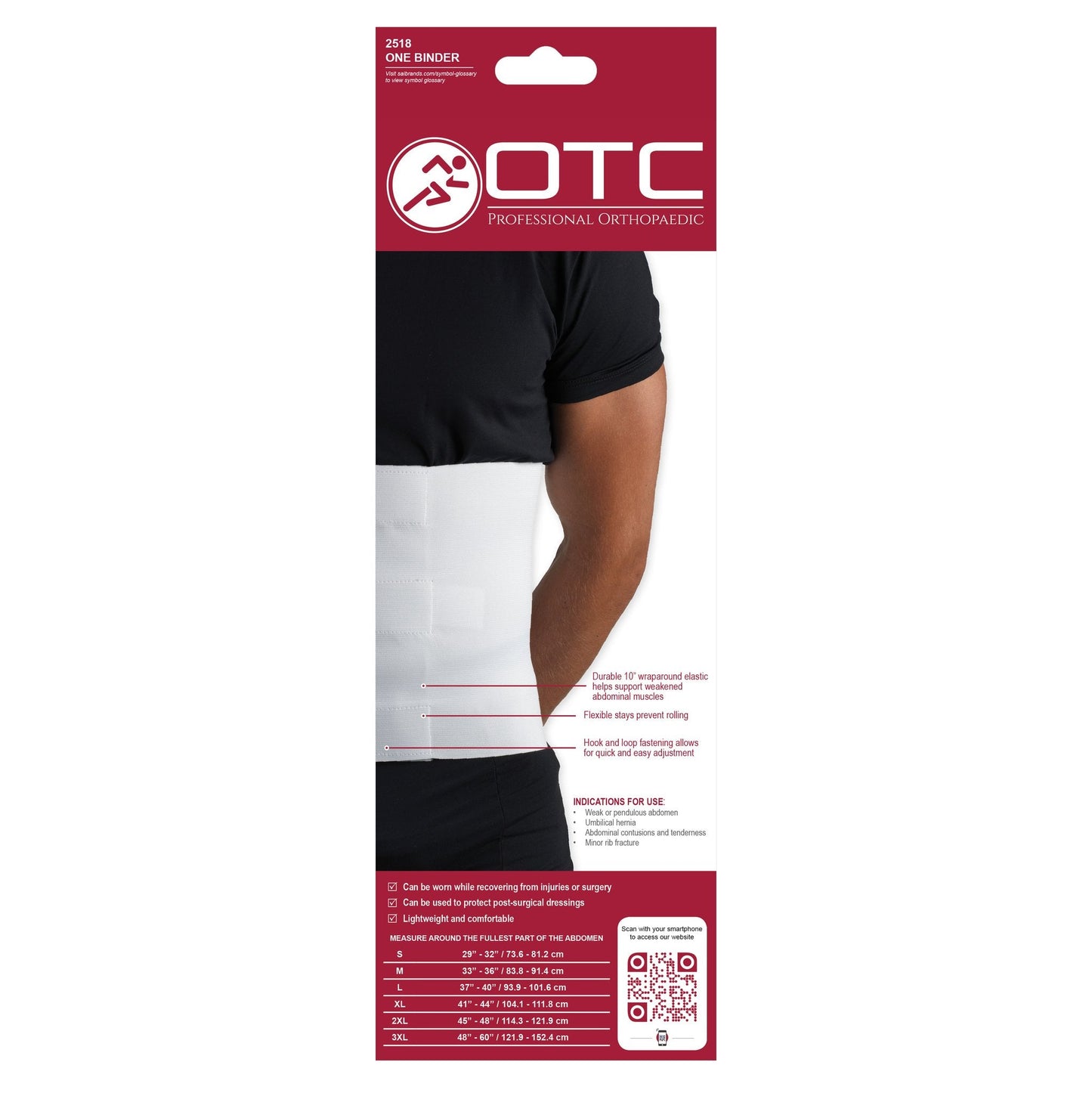 OTC ABDOMINAL BINDER 10" - 2518 | Clearance (Final Sale)
