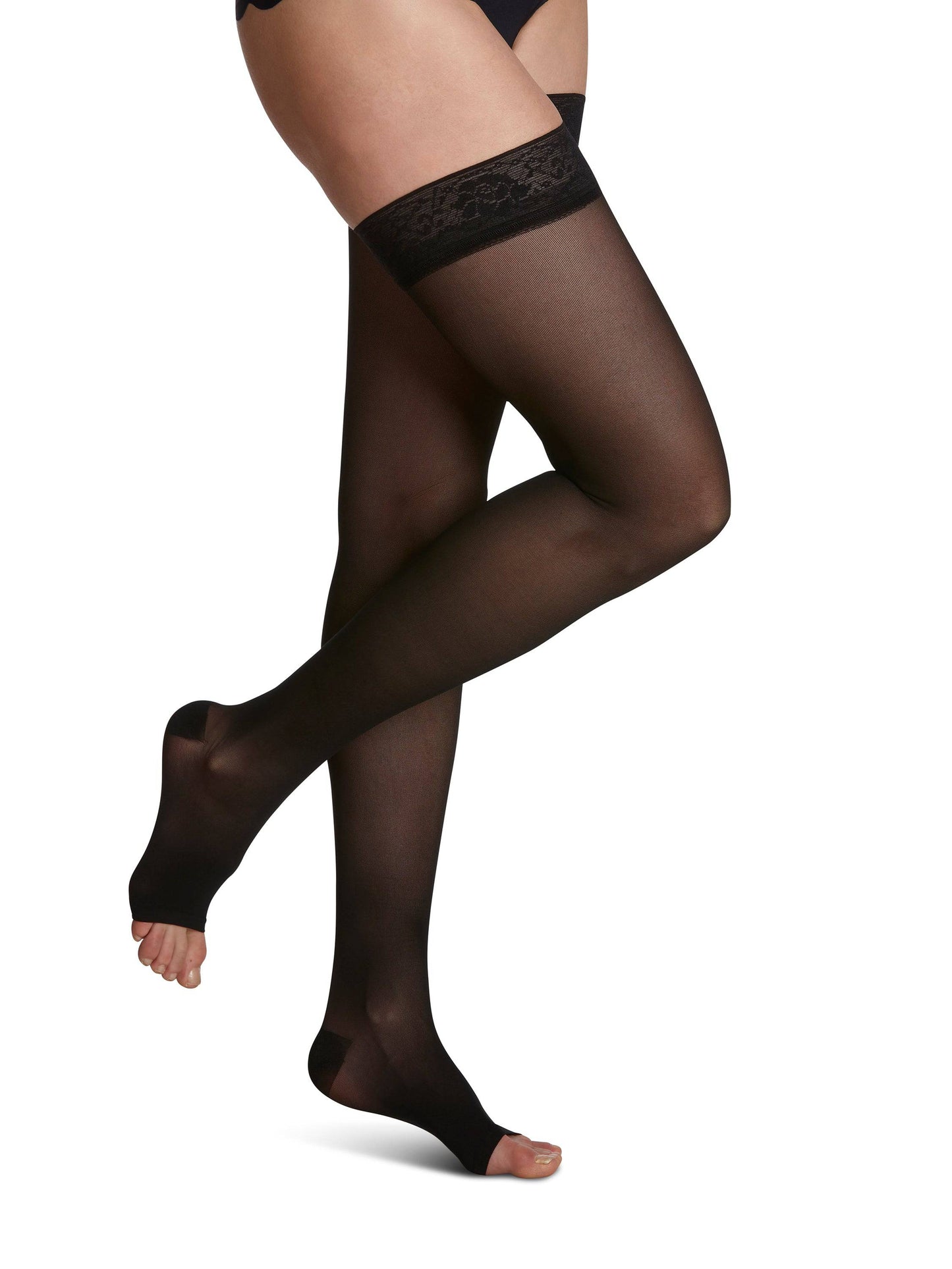 Sigvaris Sheer (Formerly 780 EverSheer) Women's Thigh High 20-30mmHg-Open Toe