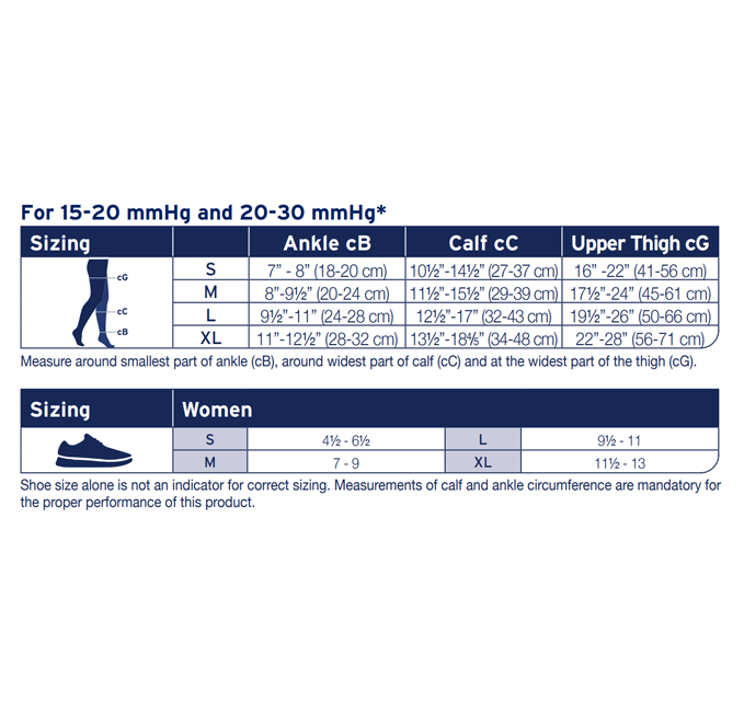 JOBST ACTIVA Sheer 15-20 mmHg Compression Socks Waist High