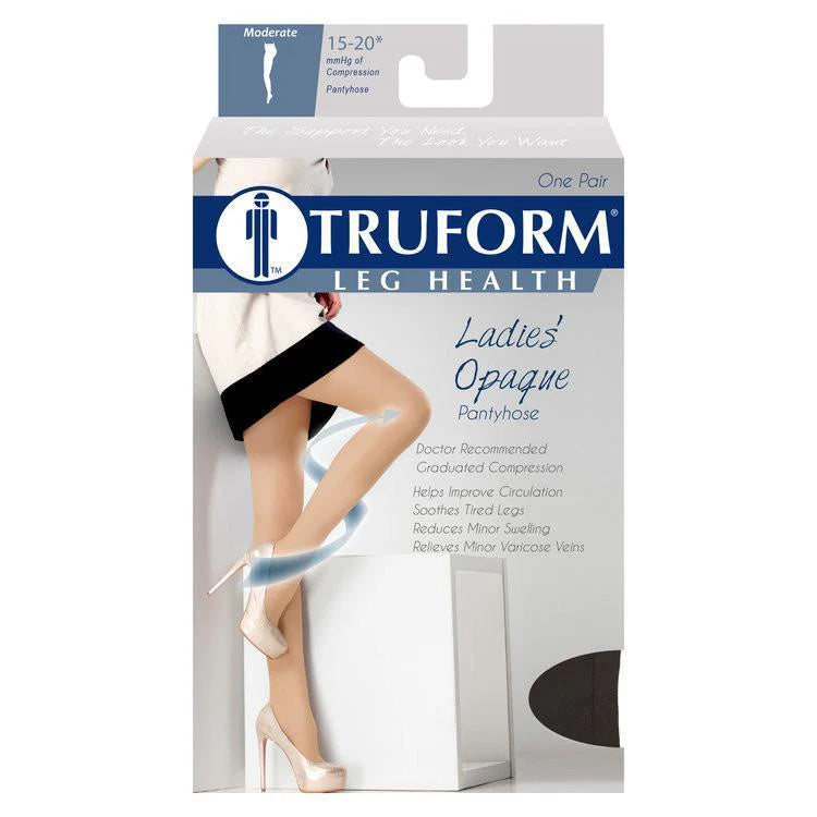 Truform leg health pantyhose packaging on a white background