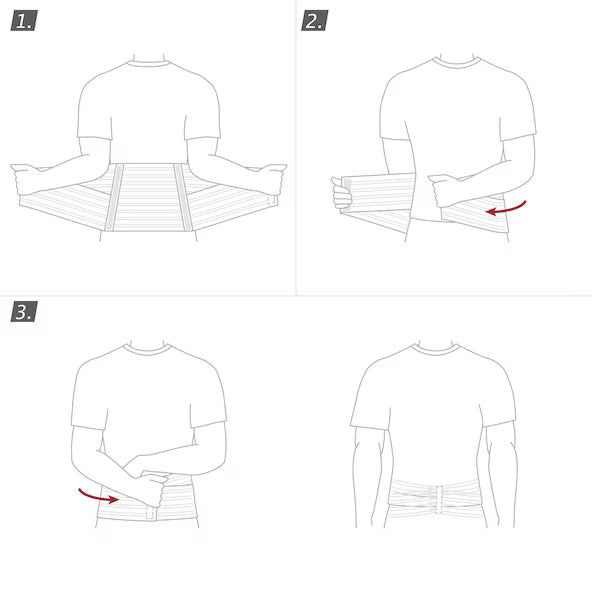 Step-by-step diagram of a garment with arrows indicating folding directions.