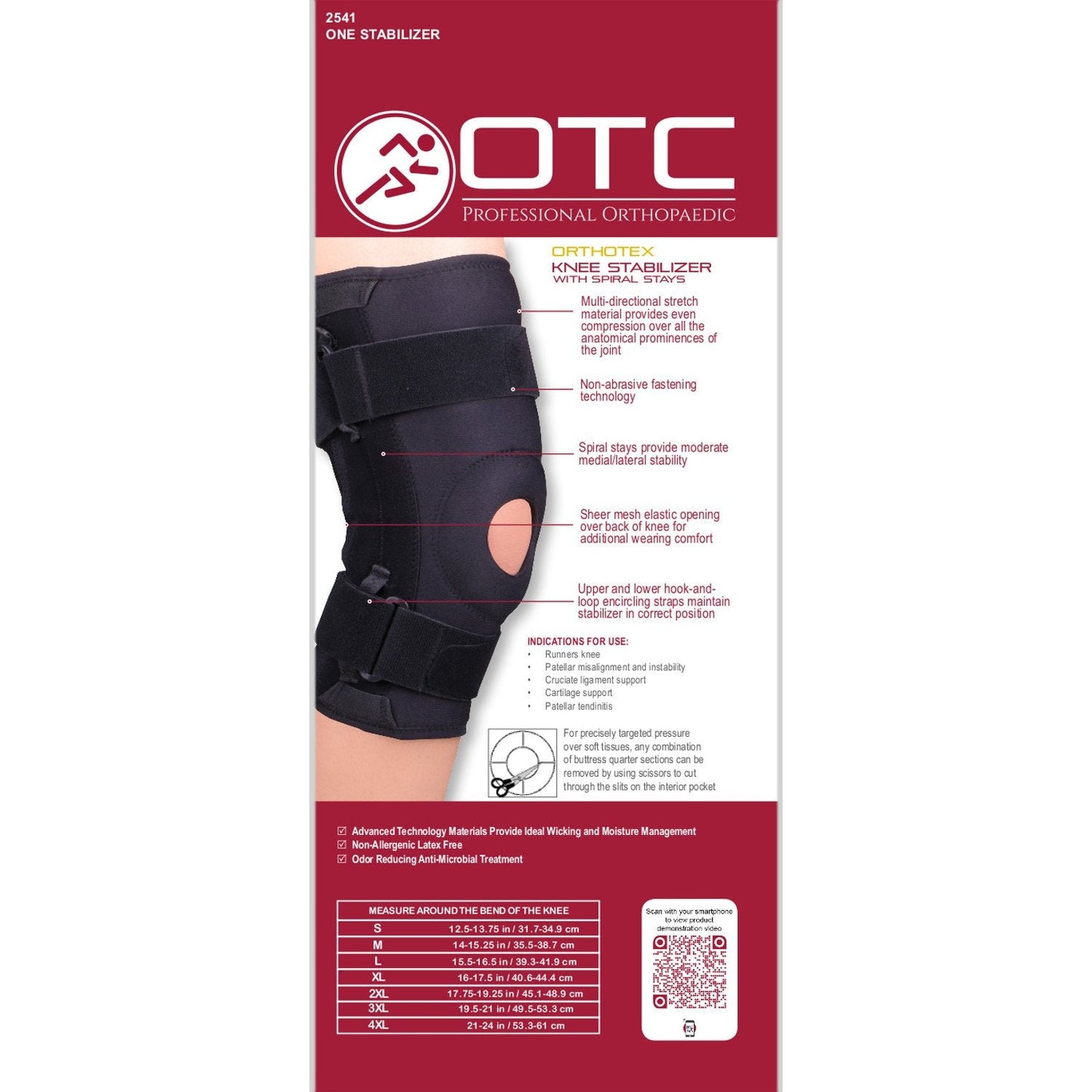 OTC Knee Stabilizer Orthopedic Stays