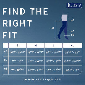 Jobst Relief Closed Toe Thigh High 15-20 mmHg w/ Silicone Top Band
