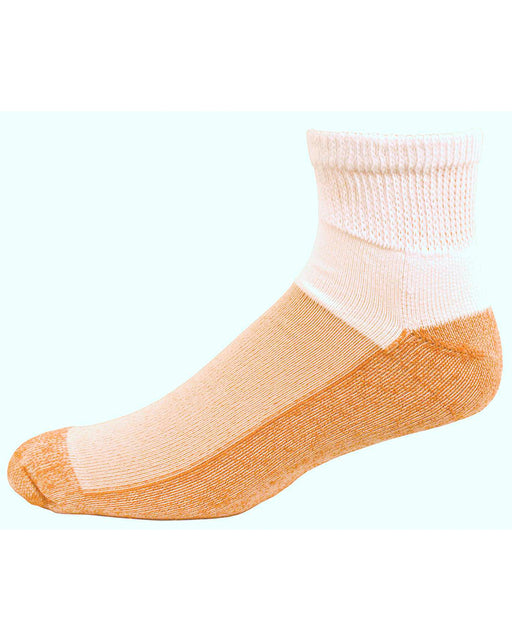 Copper Sole Diabetic Ankle Socks w/ Cupron Antifungul Fibers and Morpul Top