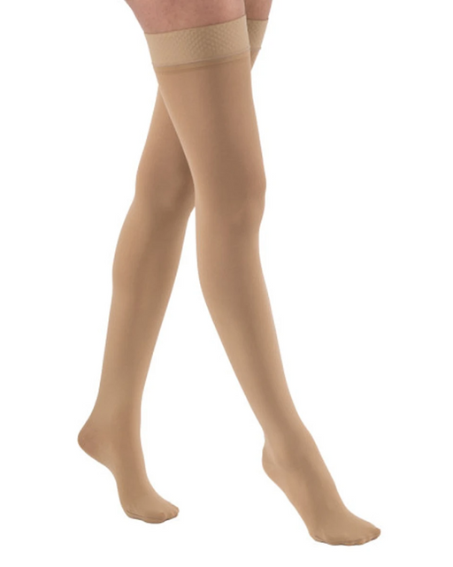 Jobst Relief Thigh Highs Closed Toe with Silicone Top Band 30-40 mmHg-PETITE