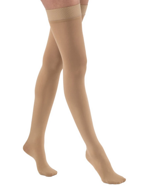 Jobst Relief Thigh Highs Closed Toe with Silicone Top Band 30-40 mmHg