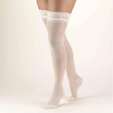 SECOND SKIN Women's Sheer 15-20 mmHg Thigh High Support Stockings