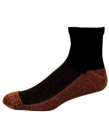 Copper Sole Diabetic Ankle Socks w/ Cupron Antifungul Fibers and Morpul Top | Clearance (Final Sale)