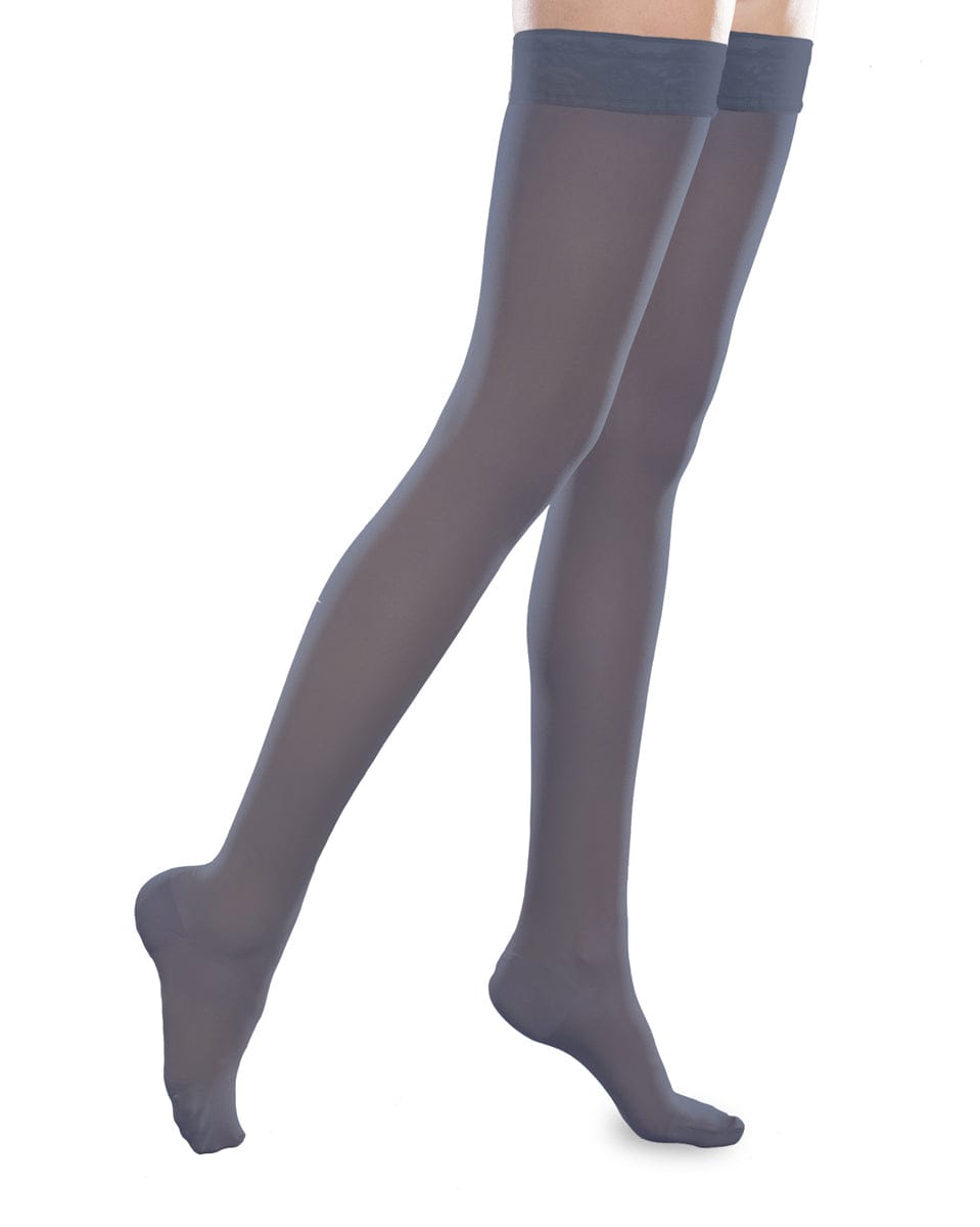 Therafirm Sheer Ease Damen-Oberschenkelstrümpfe mit geschlossener Spitze, 20–30 mmHg