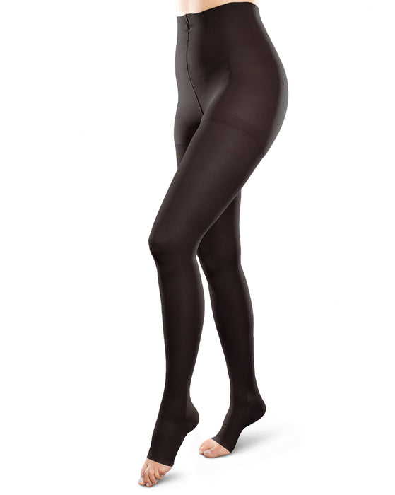 Therafirm Ease Opaque Unisex Open Toe Pantyhose 20-30 mmHg