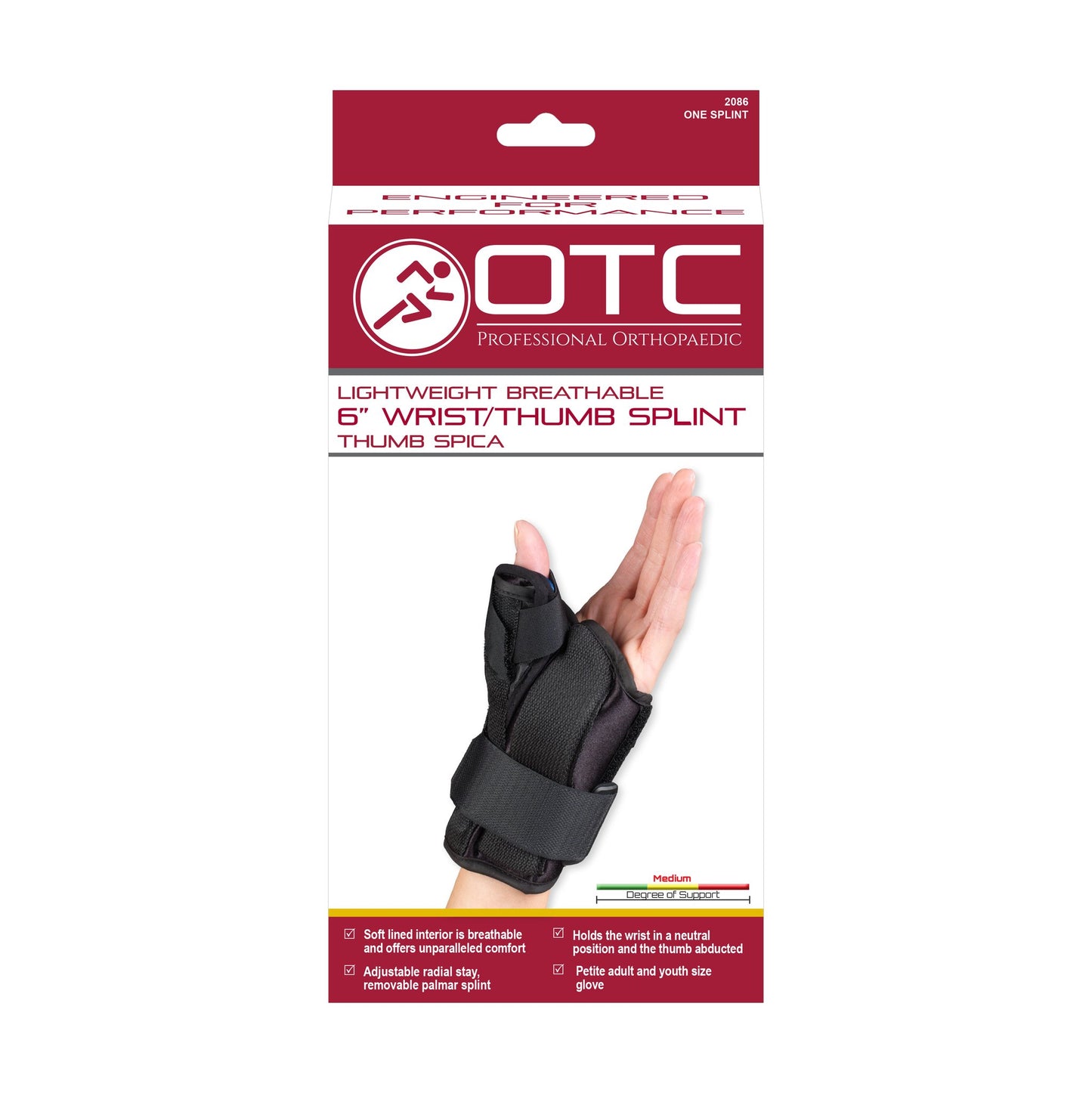 OTC 6" Wrist-thumb Splint