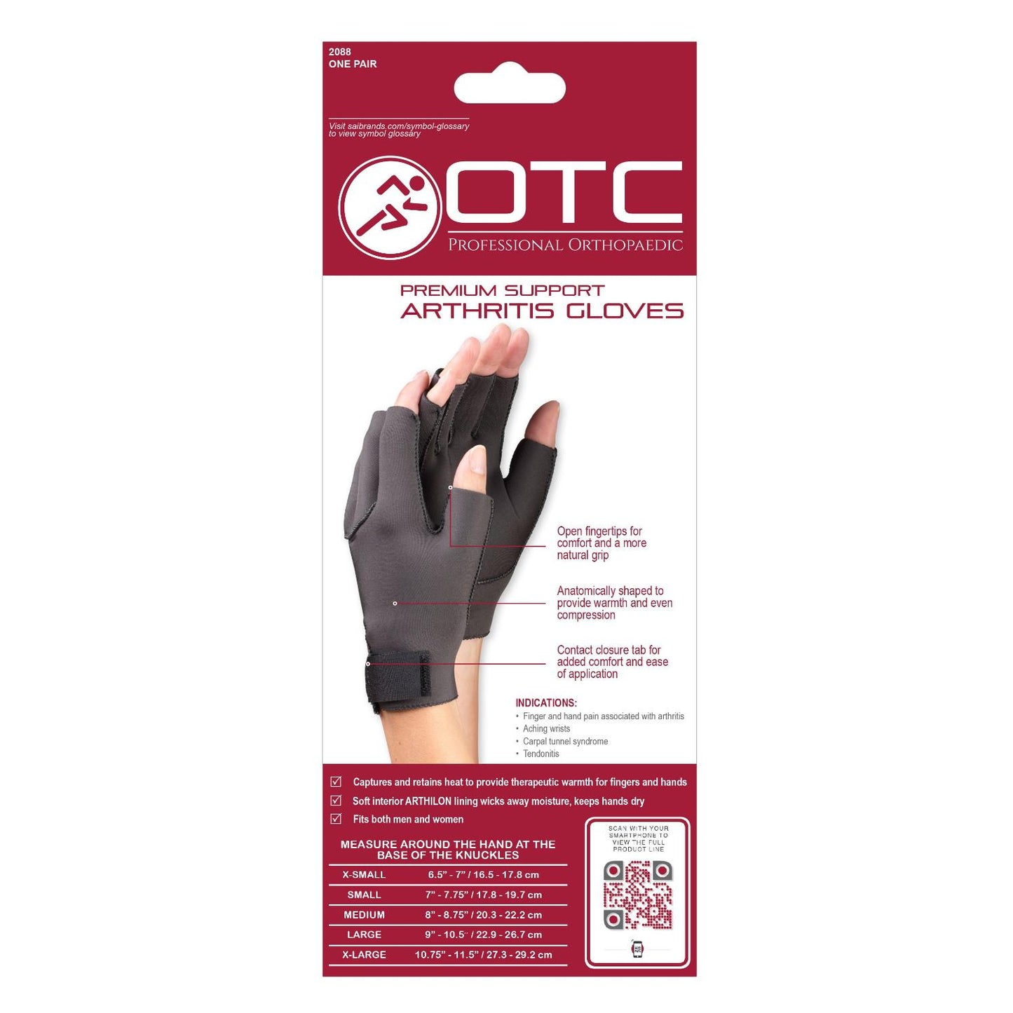 OTC ARTHRITIS GLOVES NEOP - 2088