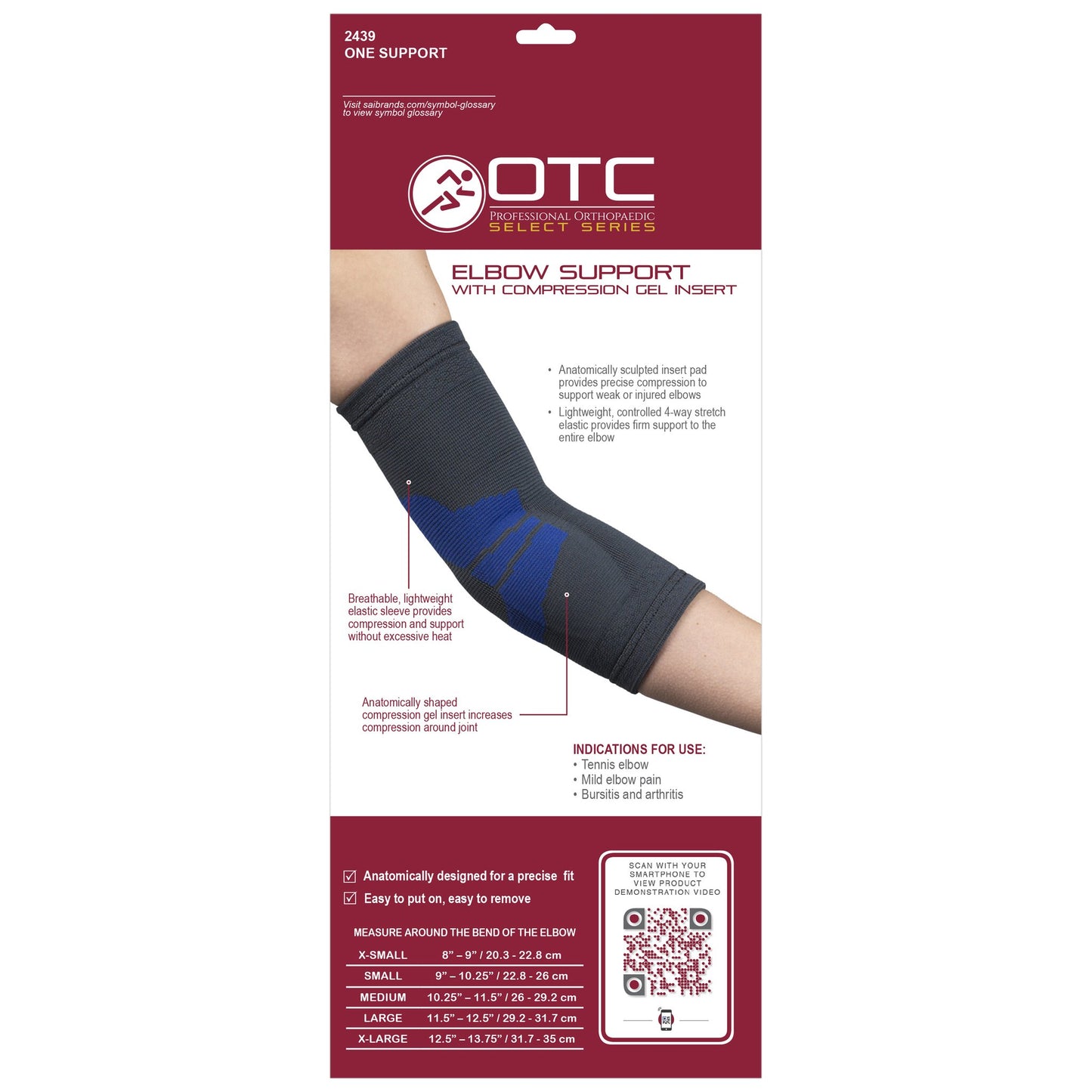 OTC ELBOW SUPP W/ GEL INSERT - 2439