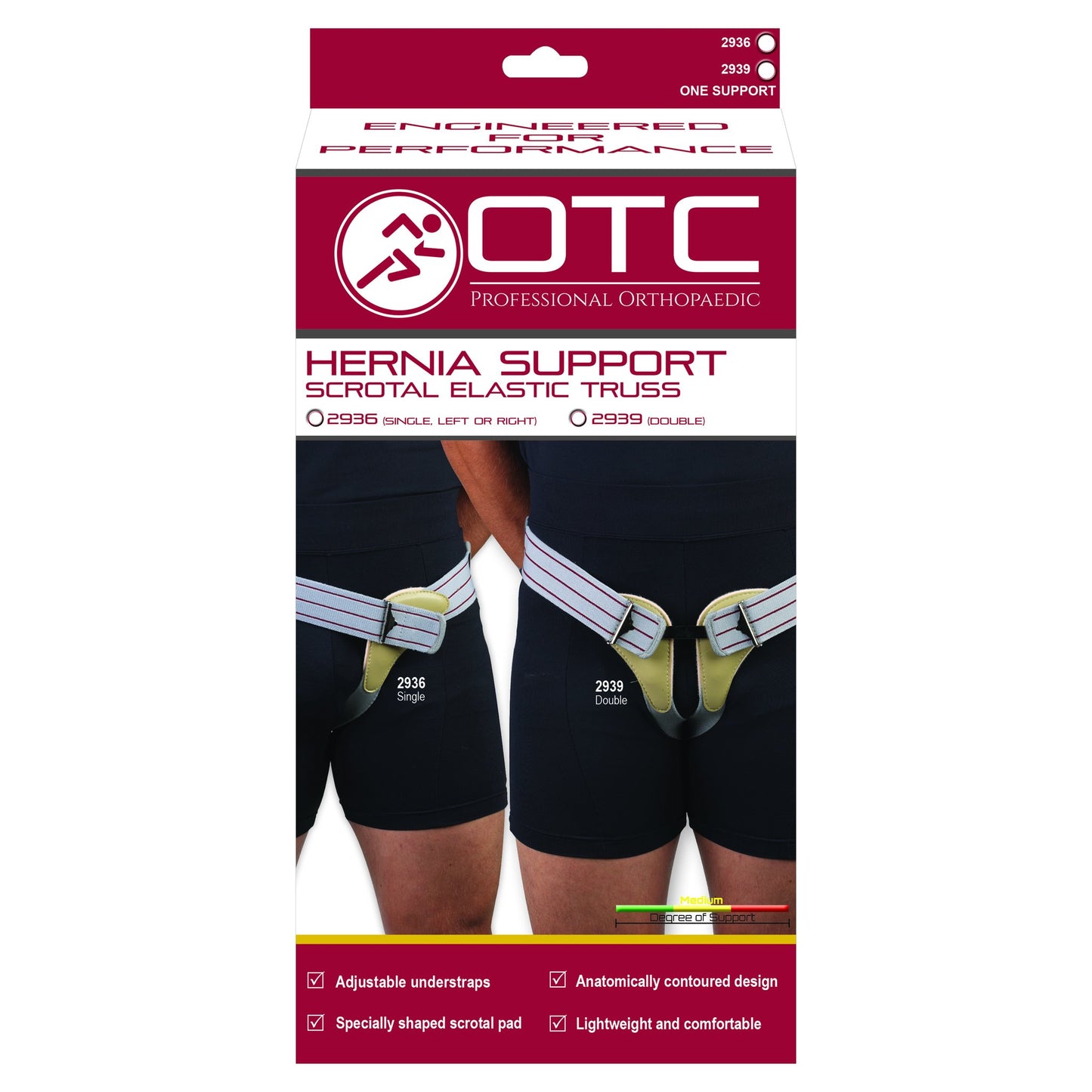 OTC HERNIA SUPPORT, DOUBLE - 2939