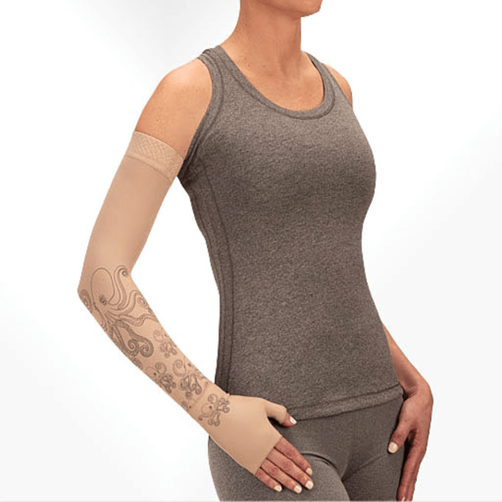 Juzo Soft 2001CG Print Series Armstulpen 20-30 mmHg mit Silikon-Oberband – Neue Muster