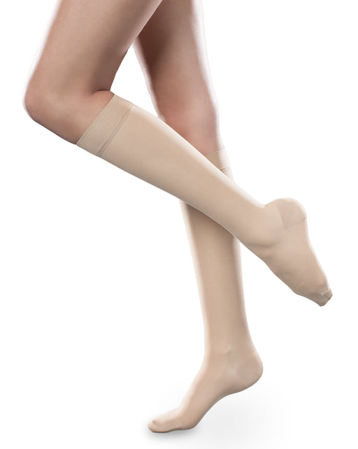 Therafirm Sheer Ease Women's Closed Toe Knee High Stockings 30-40mmHg