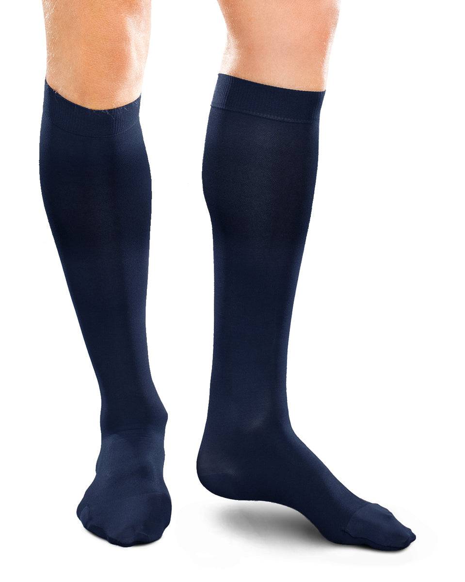 Therafirm Ease Hose für Herren, geschlossene Zehenpartie, kniehoch, 30–40 mmHg