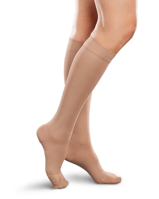 Therafirm Unisex Closed Toe Knee Highs Firm 30-40 mmHg