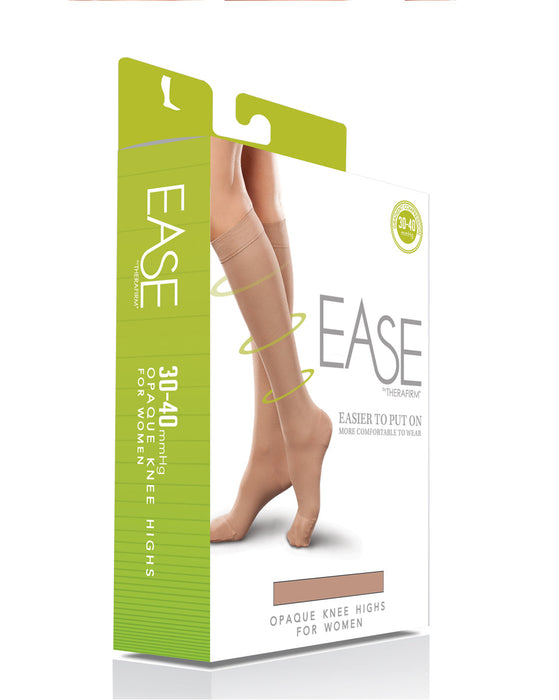 Therafirm Ease Opaque Women Closed Toe Knee High 30-40 mmHg - Clearance