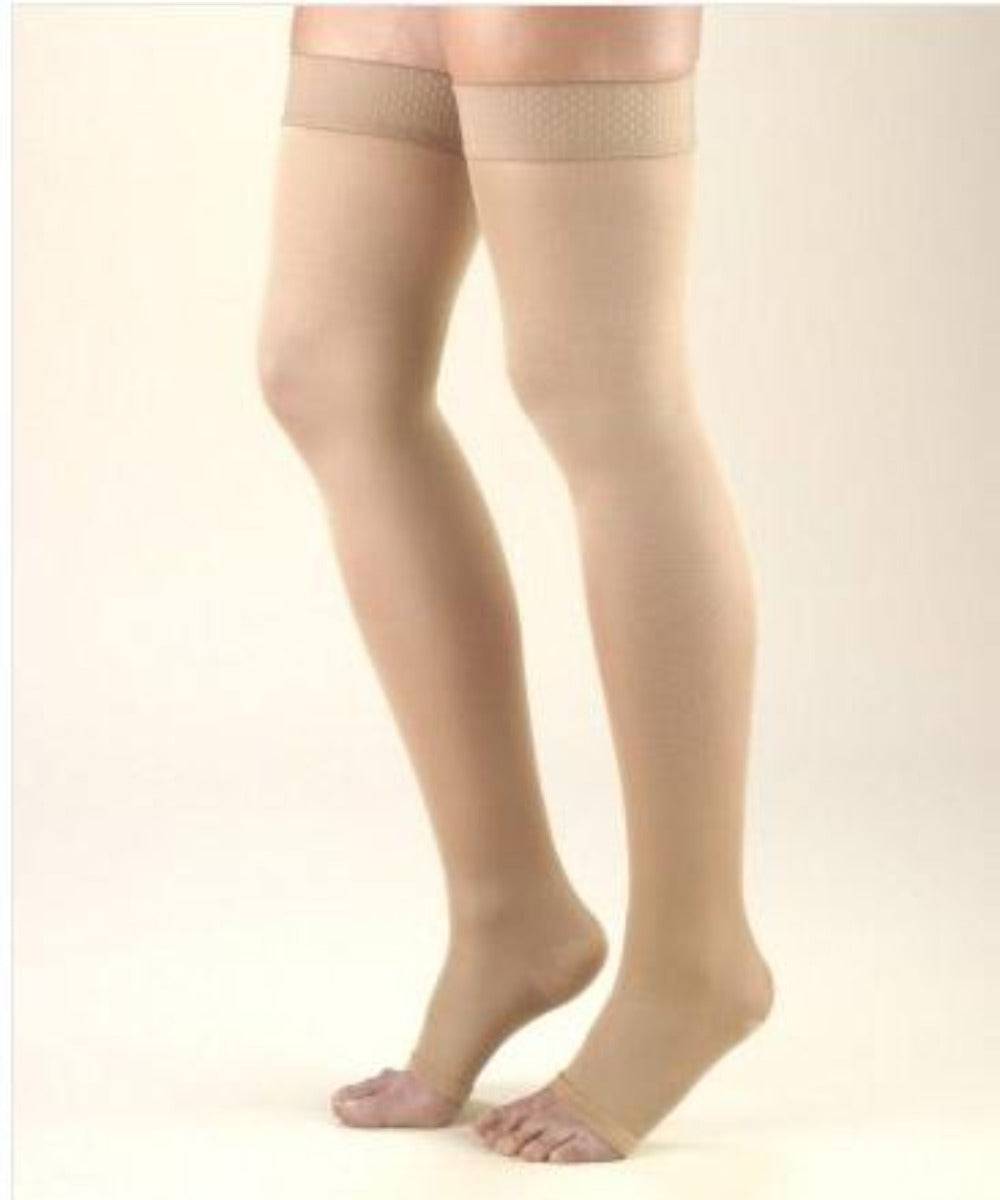 Second Skin Soft and Opaque 20-30 Thigh High Open Toe