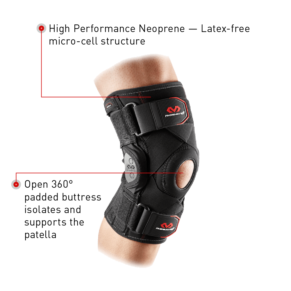 McDavid Knee Brace w/ Polycentric Hinges & Cross Straps - MD429X