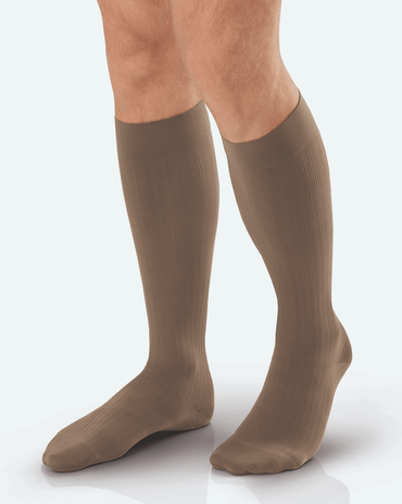 Jobst for Men Ambition 15–20 mmHg Ribbed Knee High Compression Socks | Clearance (Final Sale)