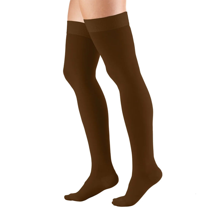 TRUFORM Classic Medical CLOSED TOE Thigh Highs Silicone Dot Top 20-30 mmHg