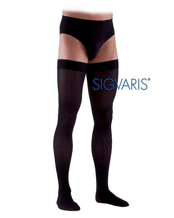 Sigvaris 860 Select Comfort 30-40 mmHg Men's Closed Toe Thigh High 863N