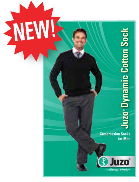 Juzo 3522AD Dynamic Cotton Men's 30-40 mmHg Closed Toe Knee High