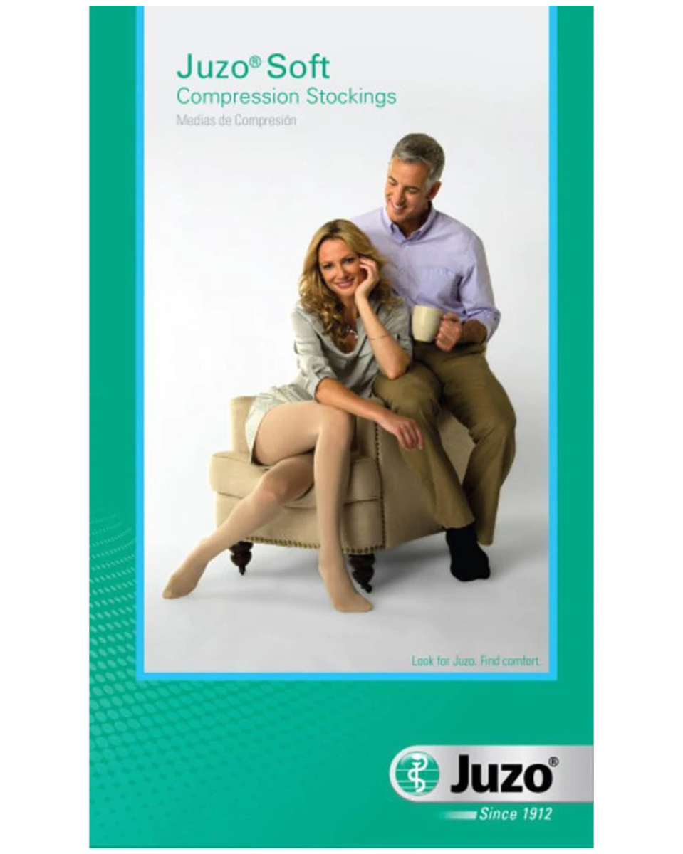 Juzo Soft 30-40 mmHg OPEN TOE Thigh High w/ Silicone Top Band (Extra Firm)