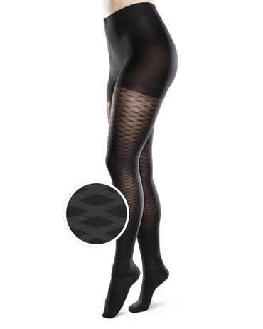 Therafirm Sheer Ease PATTERNED Women's Closed Toe Pantyhose 20-30mmHg | Clearance (Final Sale)