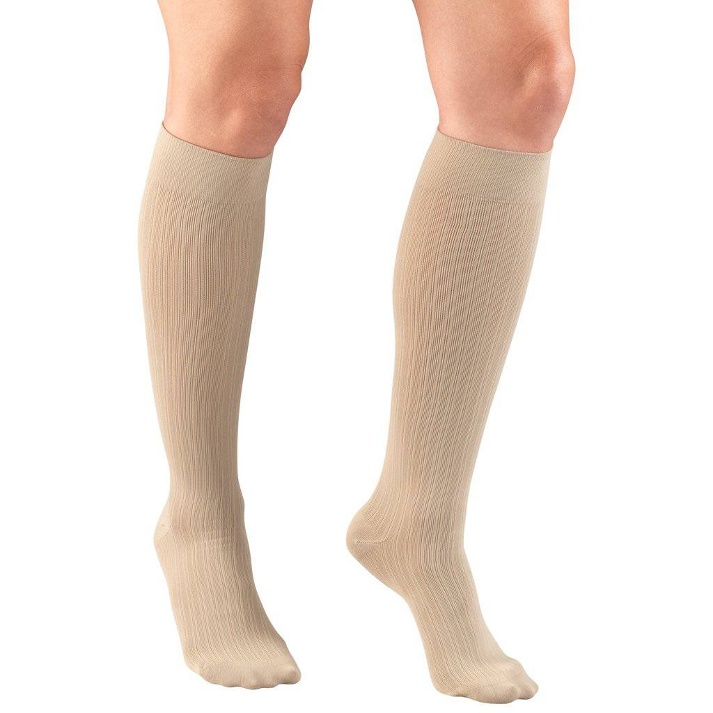 Second Skin Women's Designer Knit 15-20 mmHg Trouser Socks
