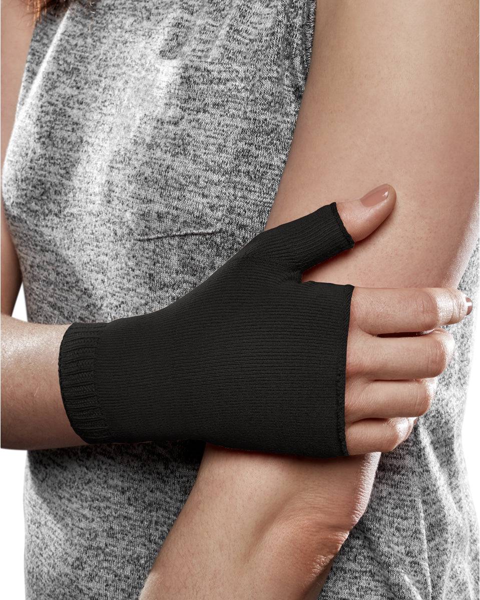 Therafirm Ease Opaque Lymphedema 30-40 mmHg Compression Gauntlet in Black