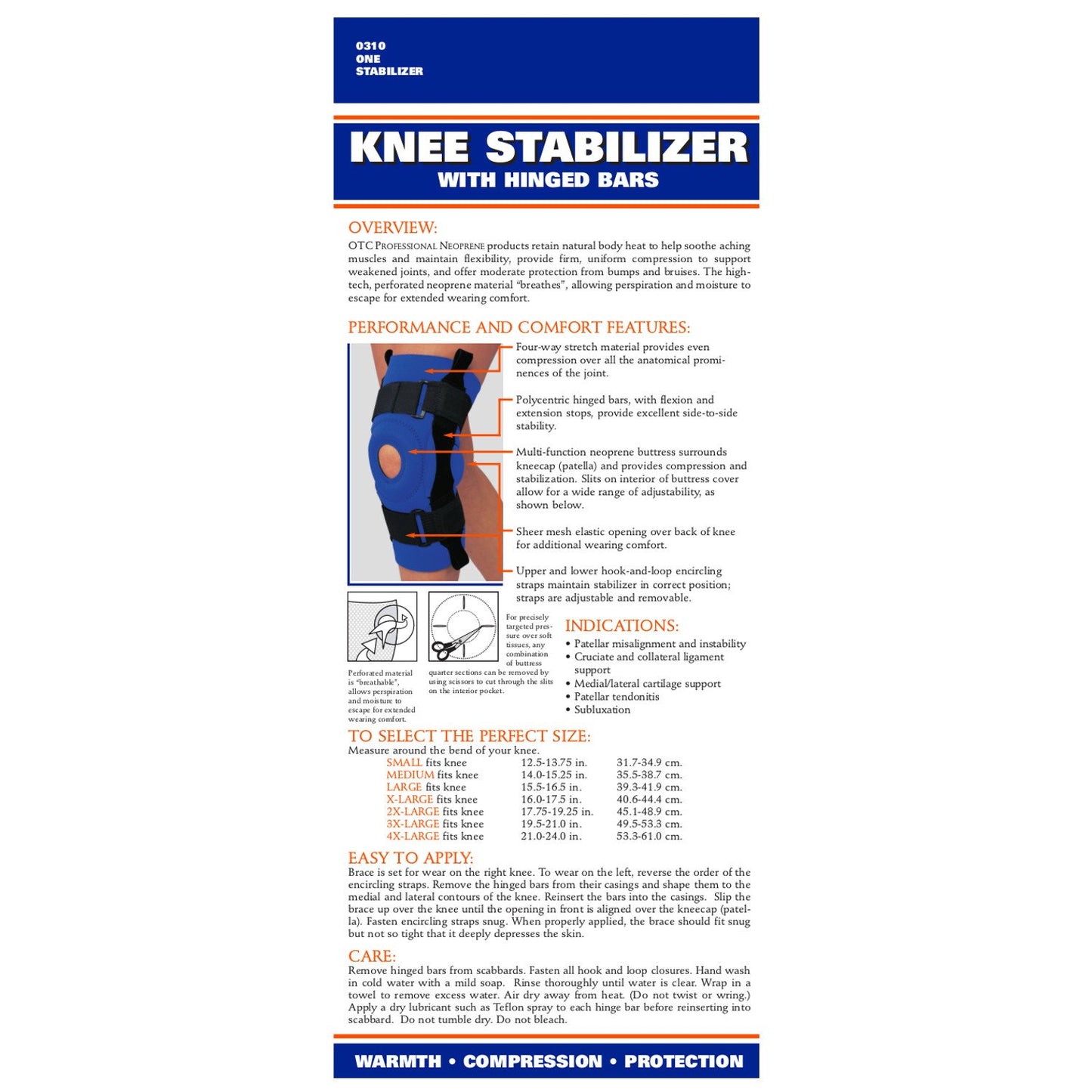 OTC KNEE STABIL NEOP HINGED - 0310