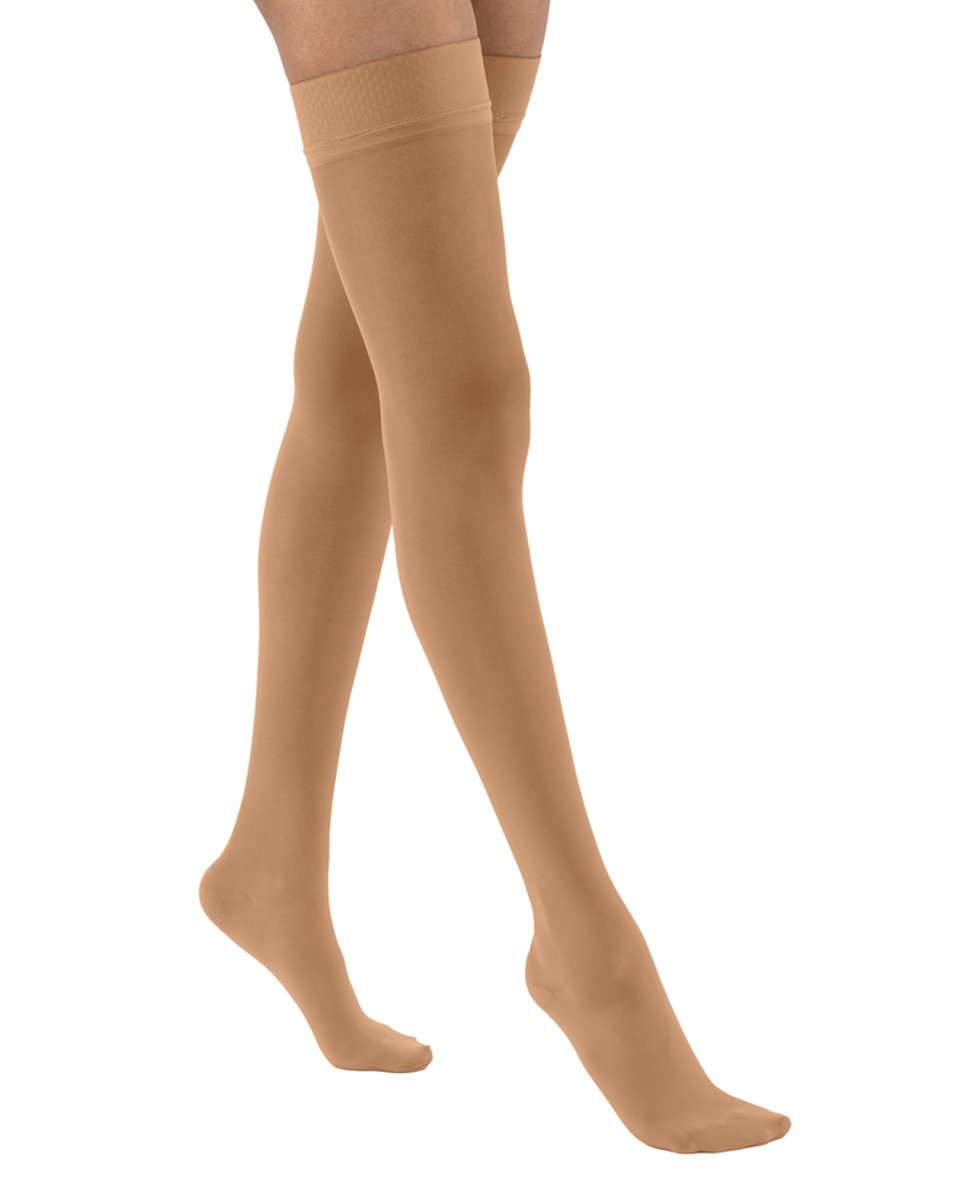 Jobst Ultrasheer Thigh Highs w/ Silicone Dotted Top Band Closed Toe 15-20 mmHg | Clearance (Final Sale)