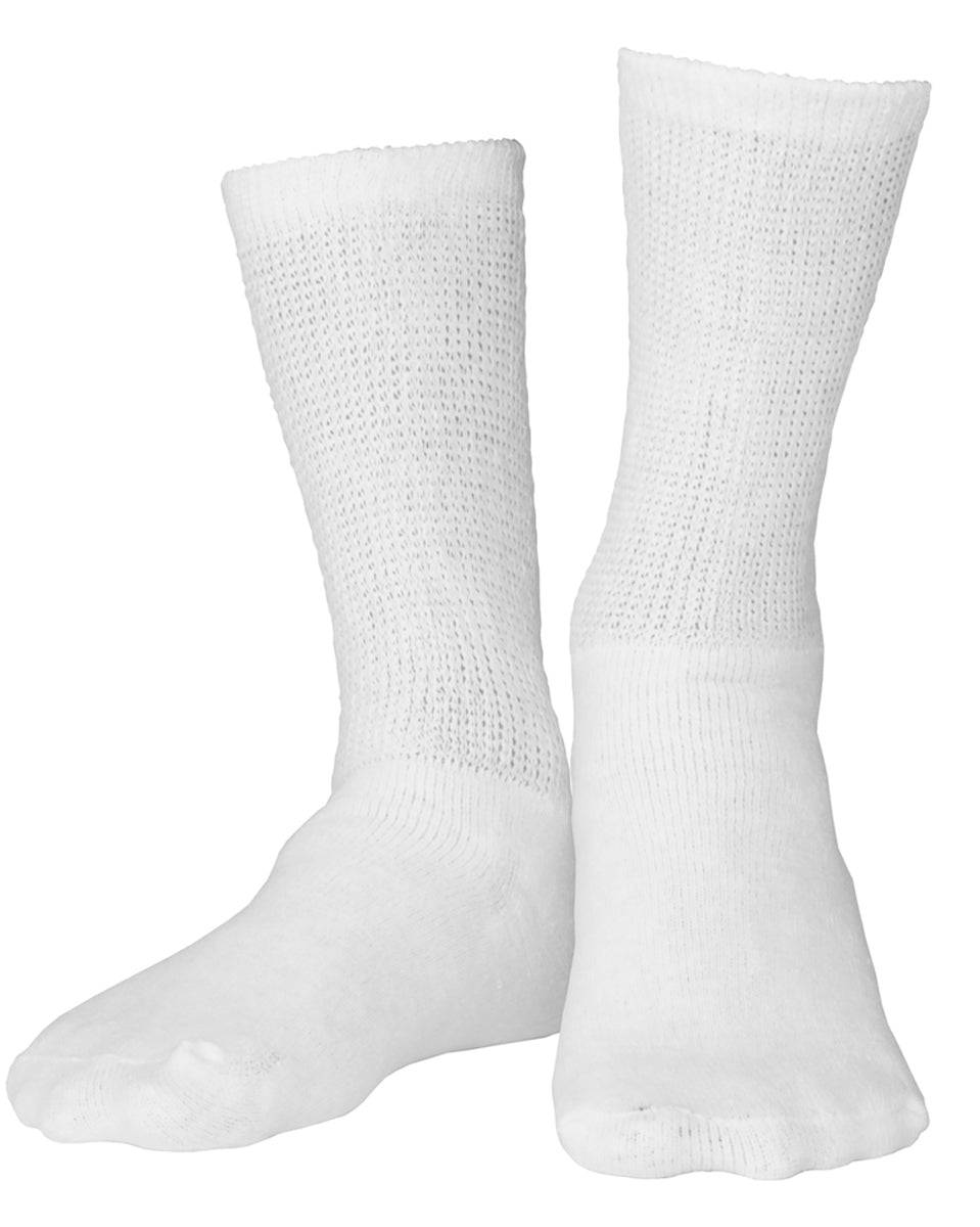 Second Skin Diabetic Crew Length Socks, Loose Fit Top - 3 Pack