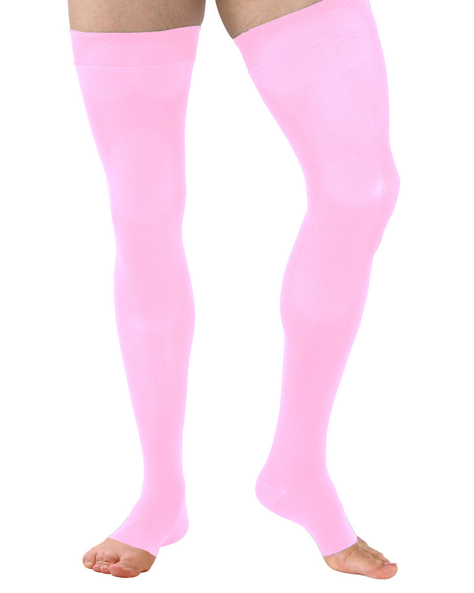 Juzo 3513 AG Dynamic OPEN TOE Thigh Highs w/ Silicone Top Band 40-50 mmHg | Clearance (Final Sale)