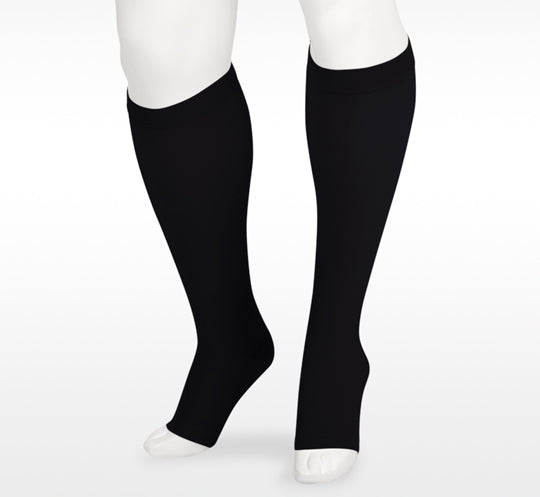 Juzo Soft Open Toe Knee High 15-20 mmHg w/ 3.5cm Silicone Top Band