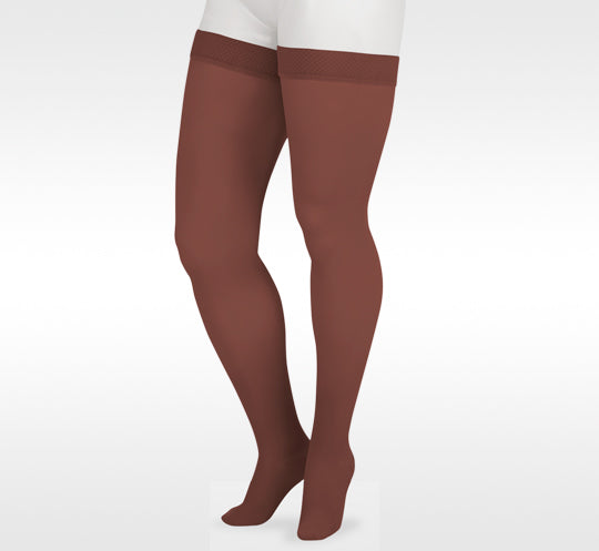 Juzo Soft Closed Toe Thigh High 15-20 mmHg w/ 3.5cm Silicone Top Band