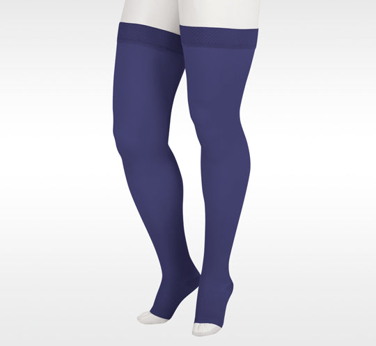 Juzo Soft Open Toe Thigh High 15-20 mmHg w/ 3.5cm Silicone Top Band