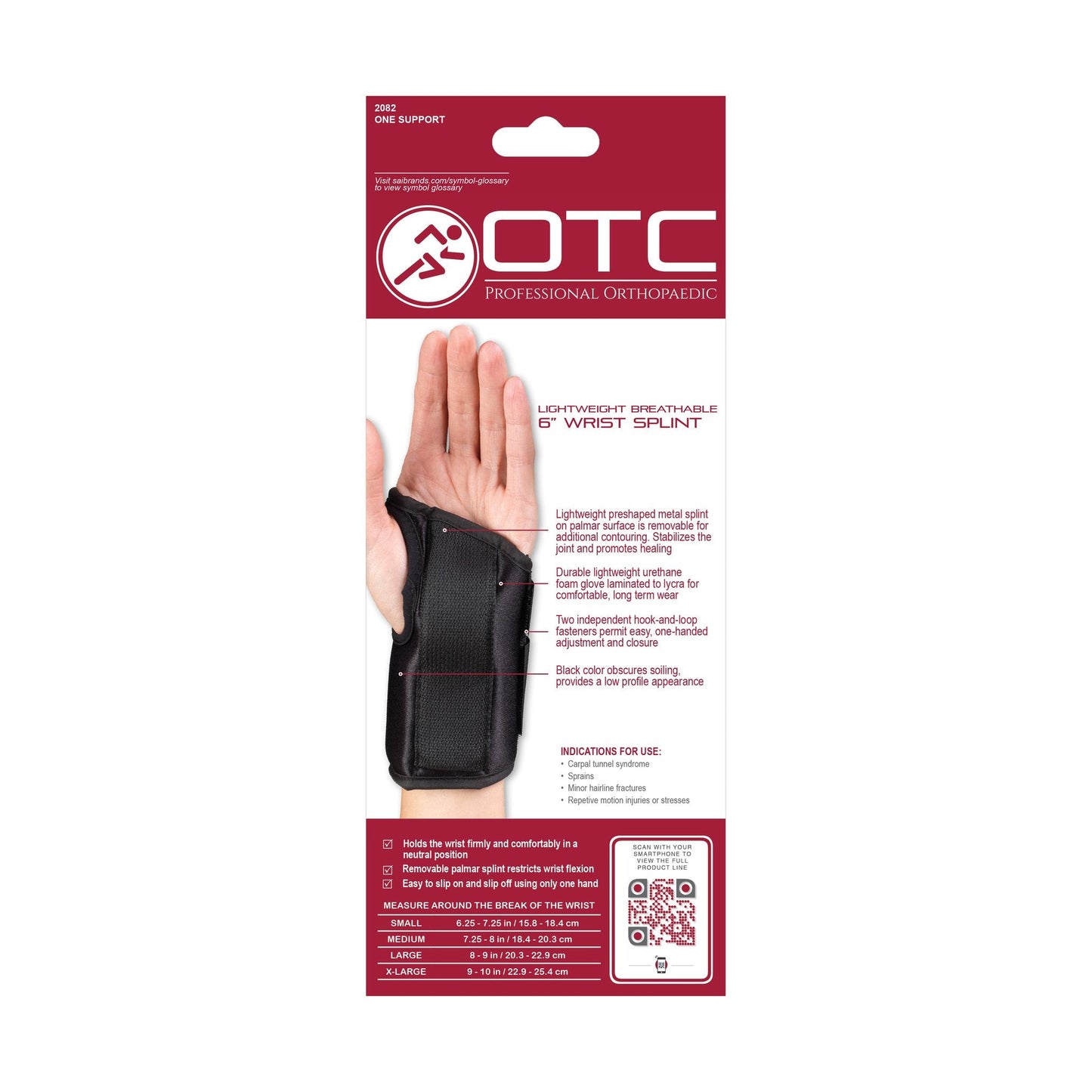 OTC 6" Wrist Splint Lightweight