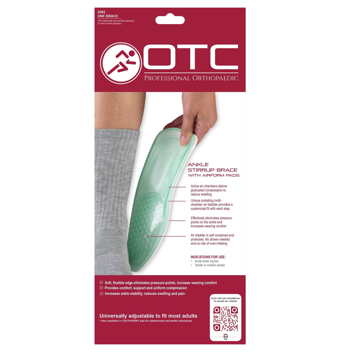 OTC Ankle Stirrup Airform Pony
