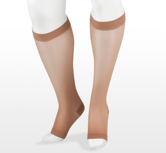 Juzo Sheer Open Toe Knee High 15-20 mmHg