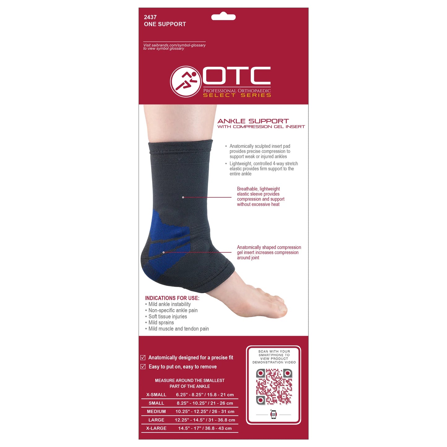 OTC Ankle Support Visco Insert