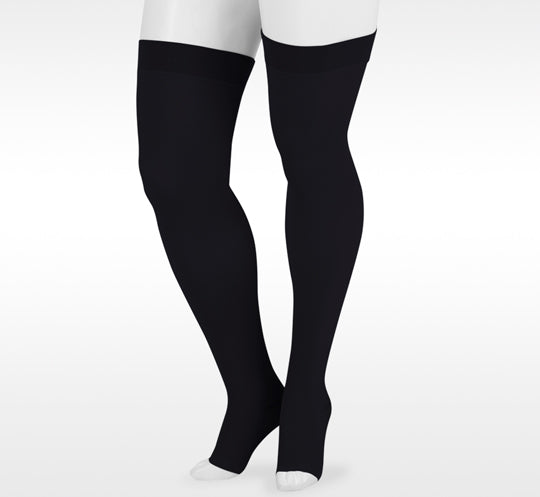Juzo Dynamic Open Toe Thigh High 30-40 mmHg w/ 3.5cm Silicone Top Band