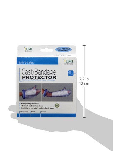 DMI Waterproof Cast Cover, Fits Adult Hand and Wrist up to 12 Inches in Length - CLEARANCE