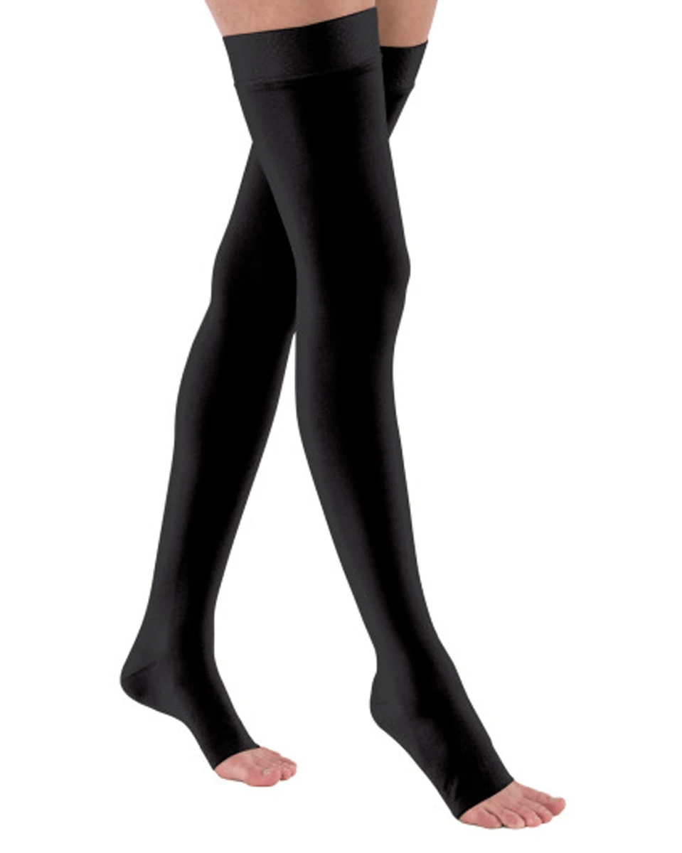 Jobst Relief Thigh Highs Open Toe with Silicone Top Band 20-30 mmHg | Clearance (Final Sale)