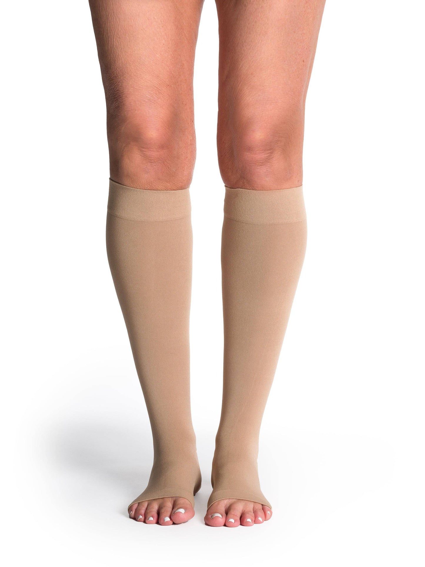 Sigvaris Soft Opaque (Formerly 840 Soft Opaque) Women's Knee High  30-40mmHg-Open Toe