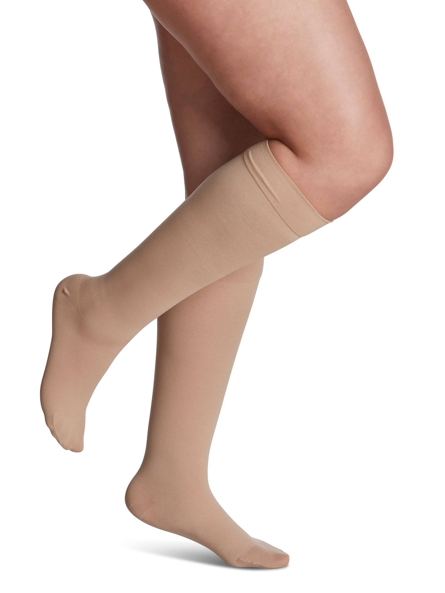 Sigvaris Opaque (ehemals 860 Select Comfort) Kniestrümpfe für Damen, 30–40 mmHg, geschlossene Zehenpartie